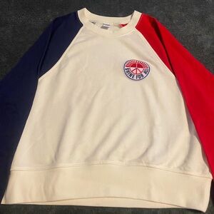 Old Navy Red, Blue, and Cream Sweatshirt